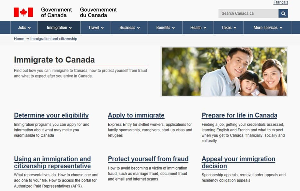 Canada Visitor Visa Website